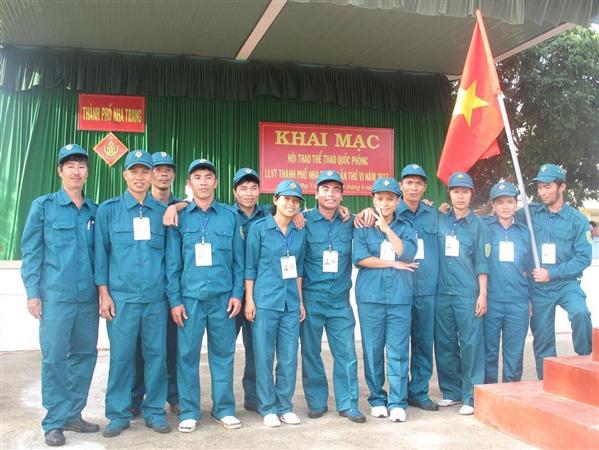 Lực lượng dân quân tự vệ Khatoco tham gia hội thao Thể thao LLVT Thành phố Nha Trang năm 2013