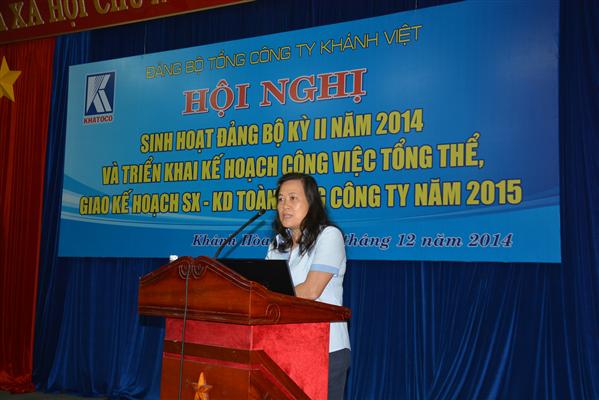 Đảng bộ Tổng công ty Khánh Việt tổ chức buổi sinh hoạt Đảng bộ kỳ II năm 2014