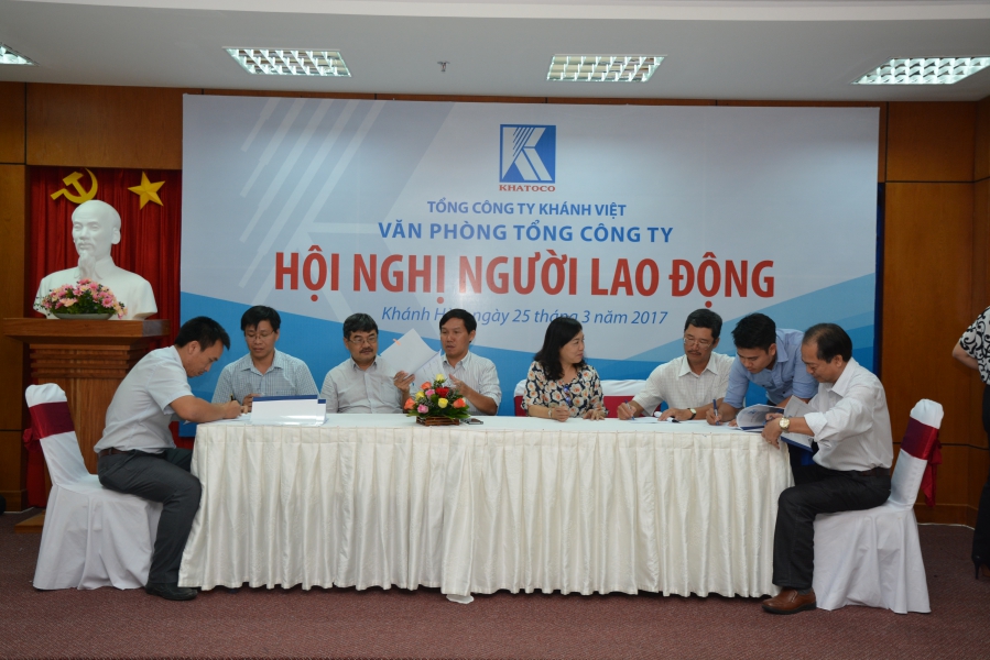 Hội nghị Người lao động Văn phòng TCT Khánh Việt năm 2017