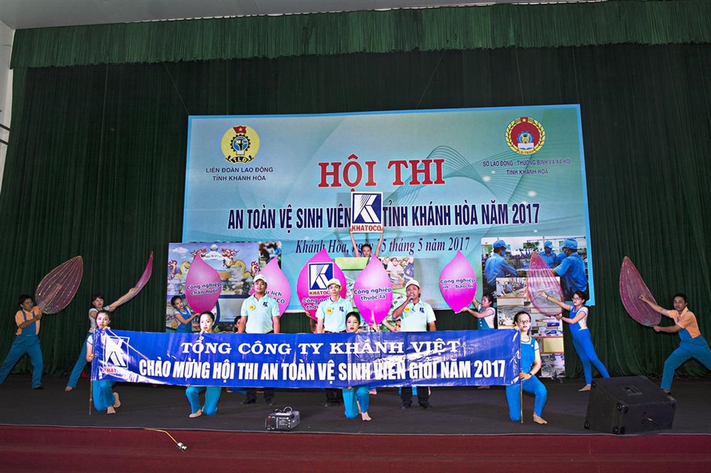Đội Công đoàn Tổng công ty Khánh Việt đạt giải nhì Hội thi “An toàn vệ sinh viên giỏi năm 2017”
