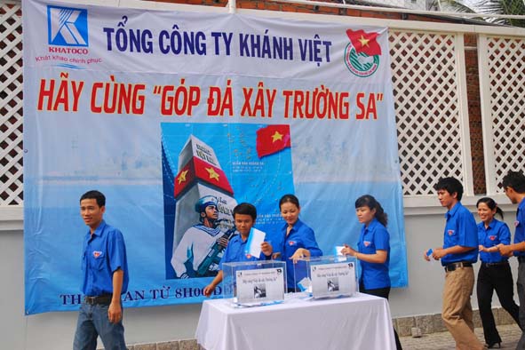 Tổng Công ty Khánh Việt tham gia chương trình “Góp đá xây dựng Trường Sa”