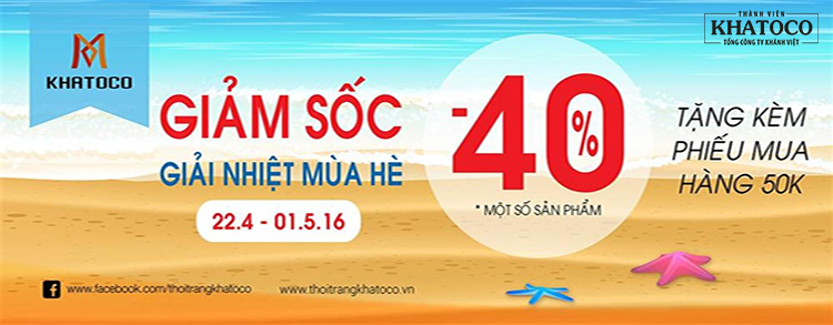 Thời trang Khatoco khuyến mãi sốc giải nhiệt mùa hè