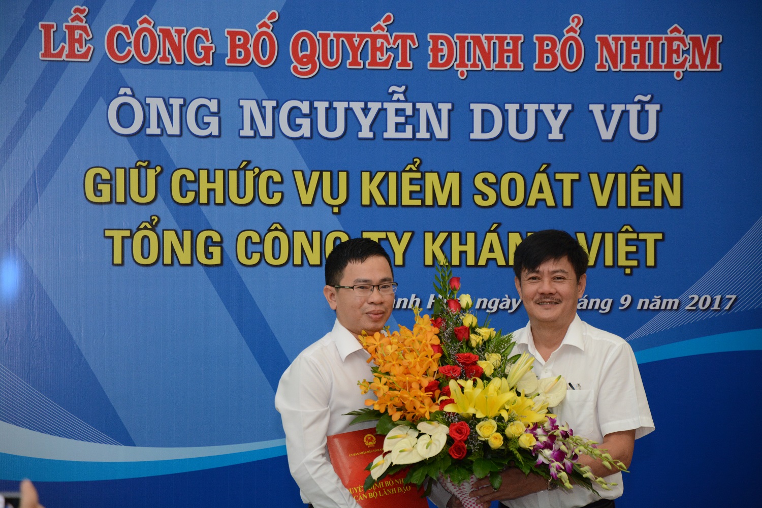 Lễ bổ nhiệm Kiểm soát viên chuyên trách Tổng công ty Khánh Việt