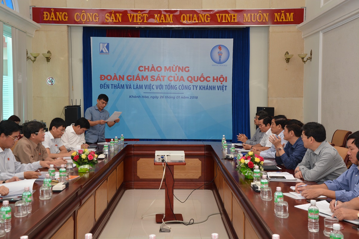 Tổng công ty Khánh Việt tiếp Đoàn giám sát của Quốc hội